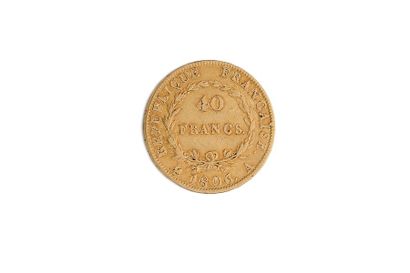 null France
Napoléon I - 40 francs - 1806 A
M 406