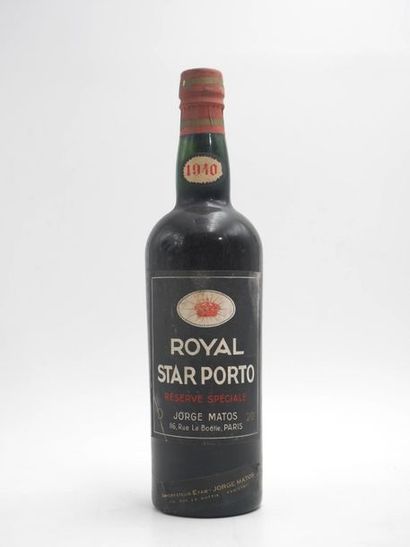 null 1 B PORTO ROYAL STAR OPORTO RÉSERVE SPÉCIAL (e.l.s.) Jorge Matos 1940