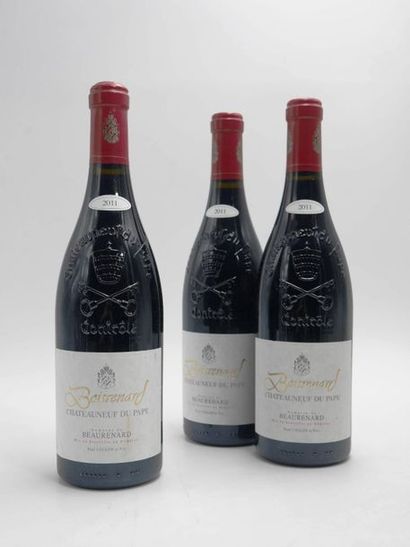 null 3 B CHATEAUNEUF DU PAPE BOISRENARD Rouge Domaine de Beaurenard 2011