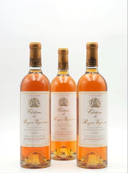 null 3 B CHÂTEAU DE RAYNE VIGNEAU (2 e.l.s; 1 e.l.a.) CC1 Sauternes 2000