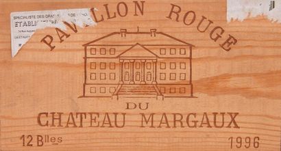 null 12 B PAVILLON ROUGE DU CHATEAU MARGAUX (Caisse Bois d'origine) Margaux 1996