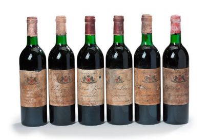 null 6 blles Château Laroze - 1975 - Saint-Emilion GCC



niveaux BG/ étiquettes...