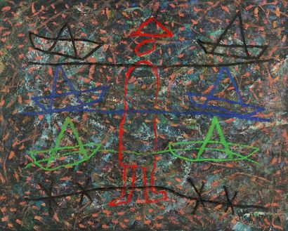 LE TRIEU DIEN (XX-XXI) Alluvial
Huile sur toile, signée en bas à droite
79.5 x 99.5...