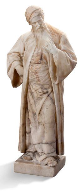 ADOLF JAHN SETTIN (1858-1941) «Nathan Le sage»
Sculpture en albâtre, signée sur la...