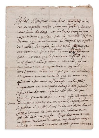 FRANÇOIS DE SALES SAINT (1567-1622) L.A.S. «Françs E. de Geneve», 21 mai 1615, à...