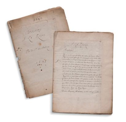 GUEZ DE BALZAC JEAN-LOUIS (1597-1654) MANUSCRIT (copie d'époque) du Discours à la...