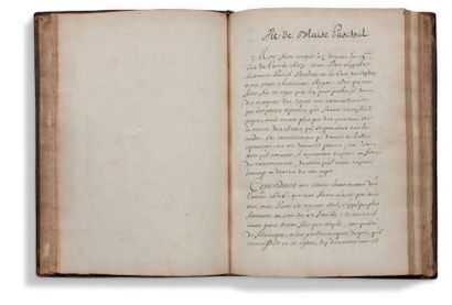 [PASCAL BLAISE (1623-1662).] MANUSCRIT (copie d'époque), Vie de Blaise Paschal; [suivi...