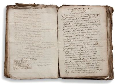  RECUEIL POÉTIQUE. MANUSCRIT, XVIe-XVIIIe siècles; 405 feuillets in-fol. ou in-4...