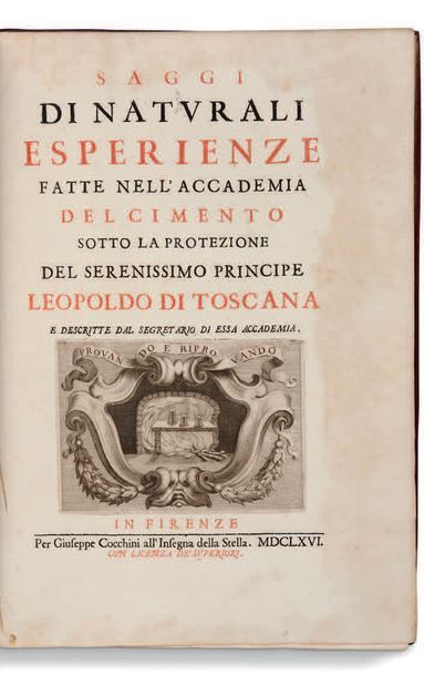LORENZO MAGALOTTI (1637-1712) Saggi di naturali esperienze fatti nell'Accademia del...
