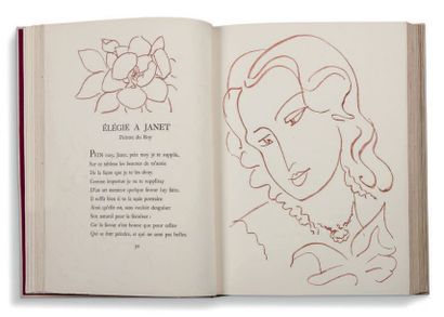 HENRI MATISSE / PIERRE DE RONSARD Florilège des amours.
Paris, Skira1948. In-folio...