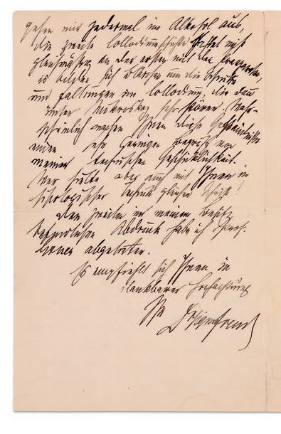 FREUD SIGMUND (1856-1939). L.A.S., Wien 18 mai 1886, à un professeur; 2 pages petit...