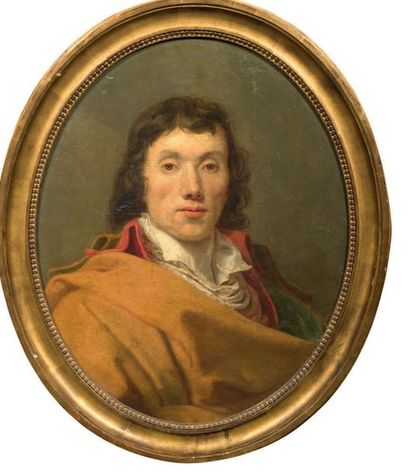 ÉCOLE FRANÇAISE VERS 1790, ENTOURAGE DE JACQUES-LOUIS DAVID Portrait d'homme
Toile...