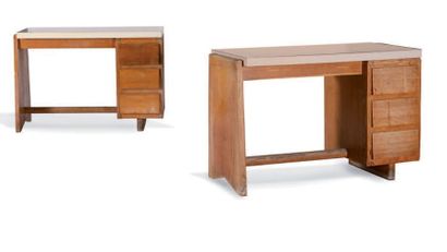 Henry Jacques LE MEME (1897-1997) 
Bureau
Formica, chêne
74 x 108 x 55 cm.
Circa...