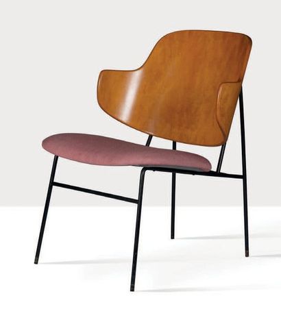 IB KOFOD LARSEN (1921-2003) Fauteuil
Bois, métal, acier
74 x 56 x 58 cm
Circa 1955

Référence:
-...