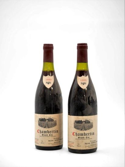 null 2 B CHAMBERTIN (Grand Cru) e.l.a; 1 accroc clm. Henri Rebourseau 1989