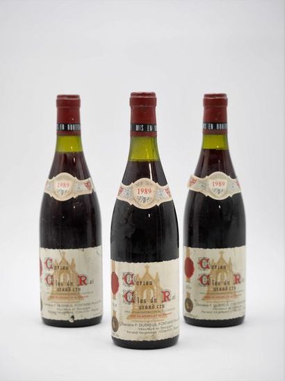 null 3 B CORTON CLOS DU ROI (Grand Cru) 1 e.l.s; 2 e.l.a; 1 accroc clm. Dubreuil-Fontaine...