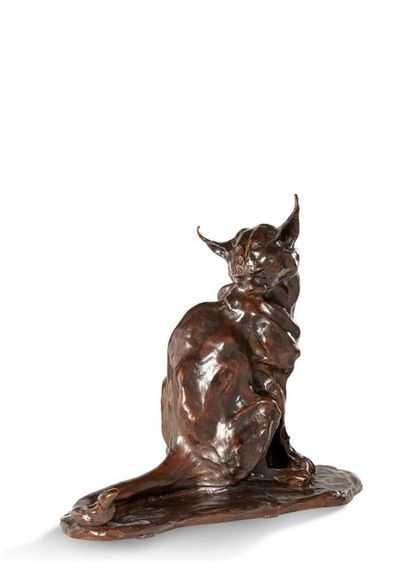 null JOSÉ MARIA DAVID (1944-2015)

Lynx

Sujet en bronze à patine brune signé et...