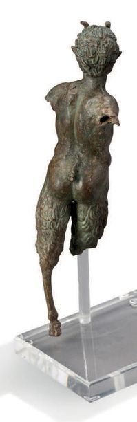 null RARE SATYRE. ART ROMAIN, IER S. AV. - IER S. AP. J.-C.
A RARE ROMAN BRONZE FIGURE...