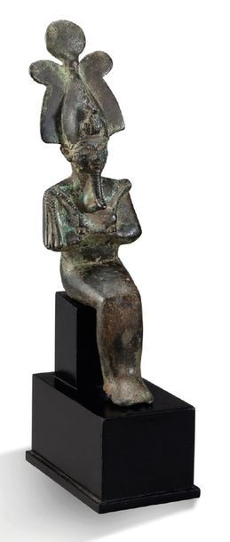 null DIEU OSIRIS. BASSE EPOQUE (664 - 332 AV. J.-C.)
AN EGYPTIAN BRONZE FIGURE :...