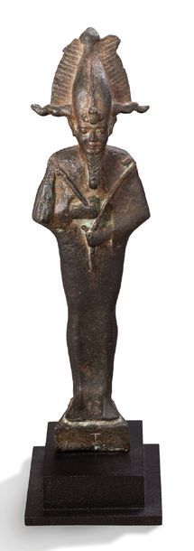 null STATUETTE DU DIEU OSRIS. EGYPTE, BASSE EPOQUE (664 - 332 AV. J.-C.)
AN EGYPTIAN...