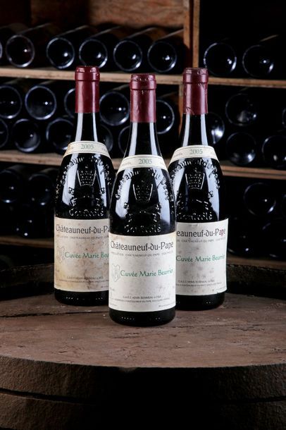 null 3 Blles Châteauneuf-du-Pape "Cuvée Marie Beurrier"- 2005 - Domaine Henri Bonneau...