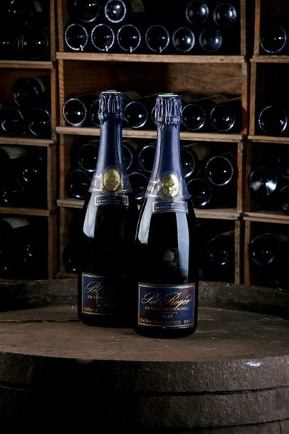 null 2 Blles Champagne "Cuvée Winston Churchill"- 1996 - Pol Roger - état/ condition:...