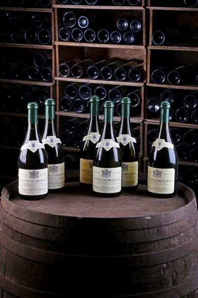 null MIX: 6 blles: 2 Blles Meursault 1er Cru - 1997 - Château de Meursault + 3 Blles...