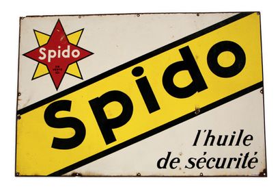SPIDO Plaque en tôle émaillée
Emaillerie Alsacienne
Strasbourg Hoenheim
Etat d'usage,...