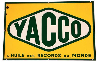 YACCO Plaque en tôle émaillée
Vitracier Neuhaus
Bon état, éclats
Dim: 66 X 100 c...