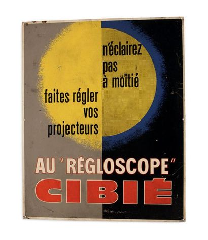CIBIE Lot de 7 plaques Cibié, Norma,
Ligier, Paris-Rhône
Etat d'usage