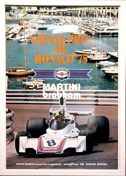 null AFFICHE PUBLICITAIRE POUR LE MARTINI BRABHAM FORMULA 1
TEAM LORS DU GRAND PRIX...