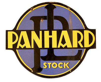 Panhard & Levassor Stock Plaque en tôle émaillée double face Emaillerie Alsacienne...