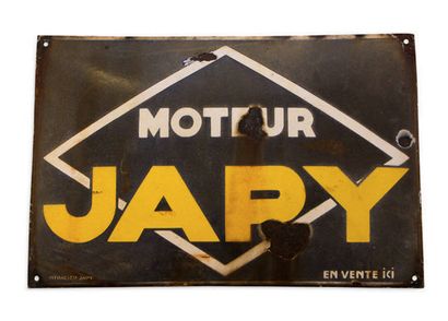 GIMA - JAPY Lot de 2 plaques en tôle émaillée
Gima: 30 X 48 cm environ
Moteur Japy:...