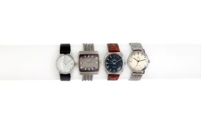 ZENITH et CERTINA Lot de 4 montres des années 60
