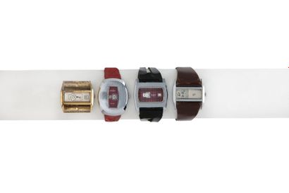 null LOT de 6 montres SEVENTIES avec affichage Digital.
Dont une JAZ à Diodes (affichage...