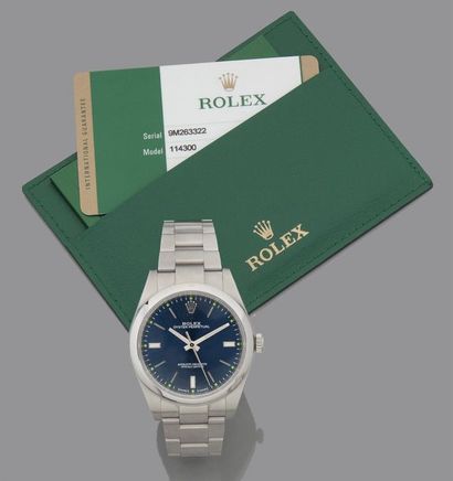 ROLEX Oyster Perpetual
Vers 2018 Ref 114300 N° 9M263322
Modèle homme automatique...