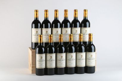 null 12 B CHÂTEAU TALBOT (Caisse Bois d'origine sale) - 2000 - GCC4 St Julien