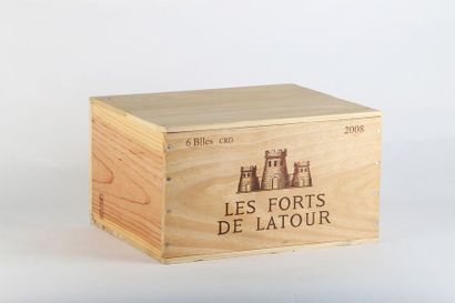 null 6 B LES FORTS DE LATOUR (Caisse Bois d'origine) - 2008 - Pauillac