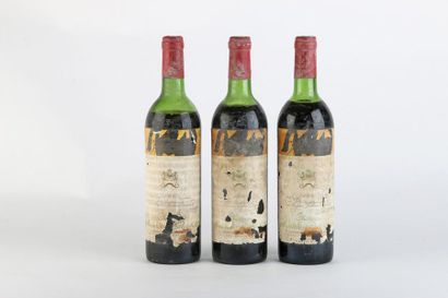 null 3 B CHÂTEAU MOUTON ROTHSCHILD (1 H.E; 1 M.E.+; 1 B.E; e.q.i; 2 c.s. et 1 c.c....