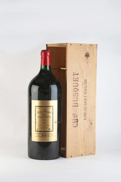 null 1 IMP CHÂTEAU BUSQUET (Caisse Bois) e.t. légères; 6 litres - 1983 - Lussac-...