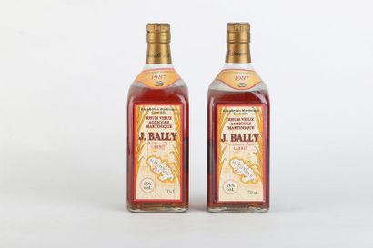 null 2 B RHUM LAJUS DU CARBET 75 Cl (1 à 2,8 et 1 à 3,5 cm) - 1987 - Bally