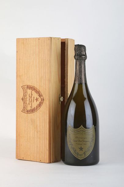 null 1 B CHAMPAGNE DOM PERIGNON (Caisse Bois individuelle) - 1980 - Moët & Chand...