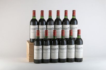 null 12 B CHÂTEAU PONTET CANET (1 B.G; 6 T.L.B; e.t.h. légères à e.l.a; 2 c.c. légères;...