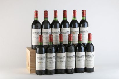 null 12 B CHÂTEAU PONTET CANET (5 B.G; 2 T.L.B.+; e.t.h. légères dont 3 e.l.a. et...