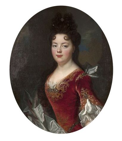 NICOLAS DE LARGILLIERE (PARIS 1656 - PARIS 1746) Portrait d'une dame de qualité
Toile...