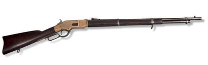 null Carabine de type Winchester, modèle 1866.
1866 Winchester rifle.
Sans marquages,...