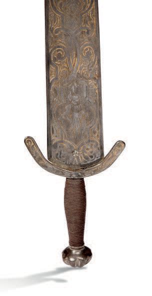 null Epée dite "Cinquedea", dans le style du XVe ou du XVIe s.
Cinquedea sword XIXth...