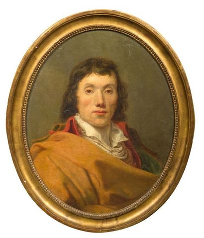 ÉCOLE FRANÇAISE VERS 1790, ENTOURAGE DE JACQUES-LOUIS DAVID Portrait d'homme
Toile...