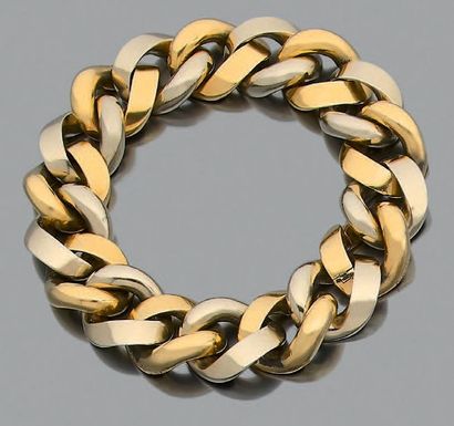 CHAUMET 
Bracelet gourmette or 18k (750). Signé. Long.: 18.5cm - Pb.: 92.5gr. A gold...