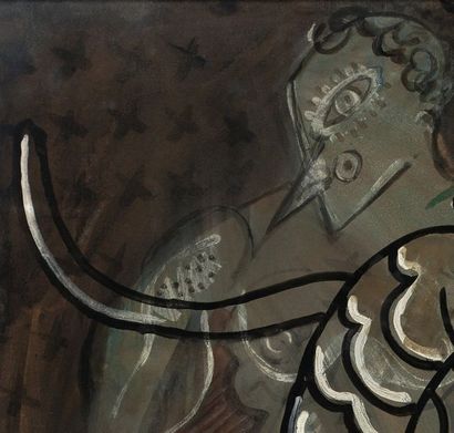 Francis PICABIA (1879-1953) Transparence, 1923-1932/33
Gouache, aquarelle et encre...
